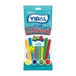Vidal Sour Straws 4 íz x 4 szín gumicukor 90g