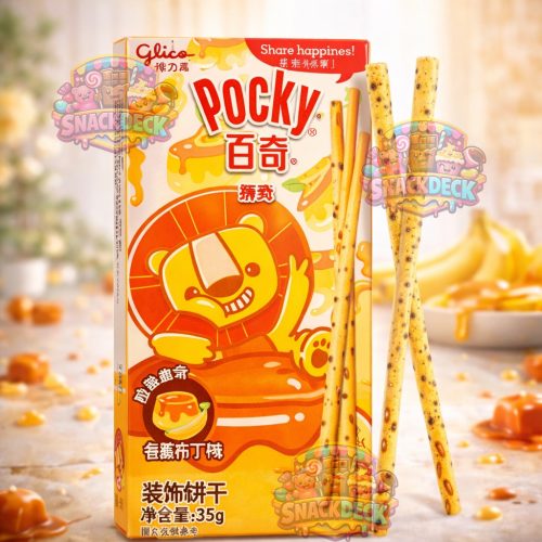 Glico Pocky Lion banános puding ízű ropi 35g